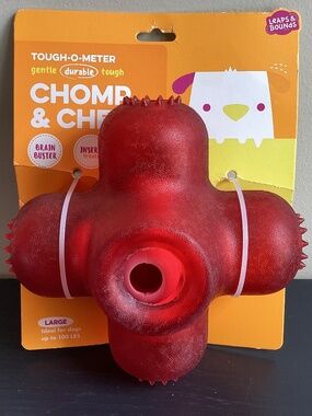 NWT Leaps & Bounds Chomp & Chew Treat Dispenser For dogs up 100 lbs